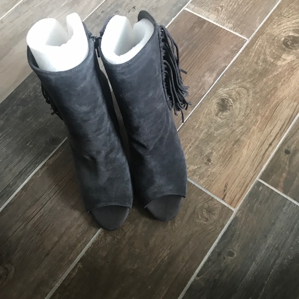 Dark Grey ankle booties